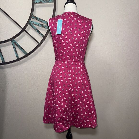 Draper James Dress 4 NWT Pink Floral Fit & Flare - Picture 3 of 6